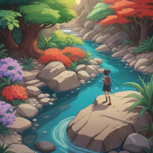 A serene illustration of a peaceful Zen garden, featuring various lucky crystals placed strategically among rocks and sand, soft natural lighting, gentle water flow from a small fountain, lush greenery in the background, meditative atmosphere, inviting space for reflection, vibrant crystal colors contrasting with earthy tones, 4k