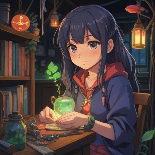 A whimsical and enchanting scene, showcasing a person wearing a charm bracelet with glowing charms, surrounded by a dark room as lights flicker, an expression of surprise on their face, mystical energy emanating from the charms, a hint of magical ambiance, cozy and inviting atmosphere, detailed textures on the bracelet, high contrast between light and shadow, 4k