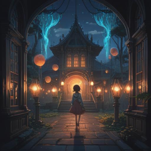 A mystical scene depicting the phenomenon of lights turning off unexpectedly, ethereal glow surrounding flickering bulbs, shadowy silhouettes, a sense of spiritual presence, dark room, floating orbs of light symbolizing energies, deep reflections, mood of introspection, surreal atmosphere, rich textures, 4k