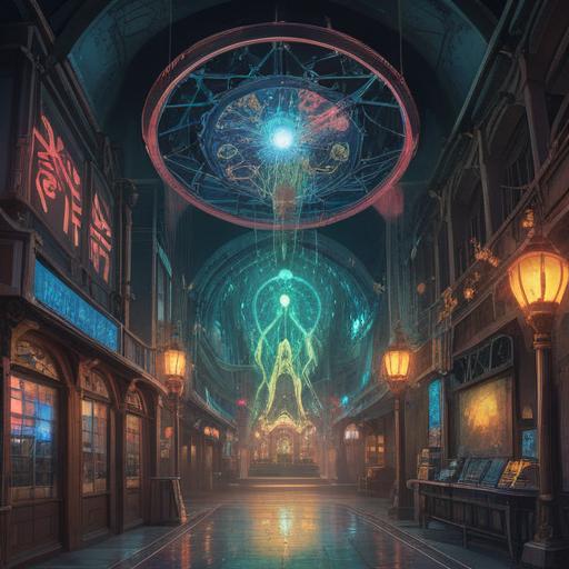 A fragile electronic device symbolizing spiritual positive signs, ethereal glow surrounding the device, mystical aura, delicate components reflecting light, serene atmosphere, harmony between technology and spirituality, intricate details showcasing vulnerability, soft focus background, 4k