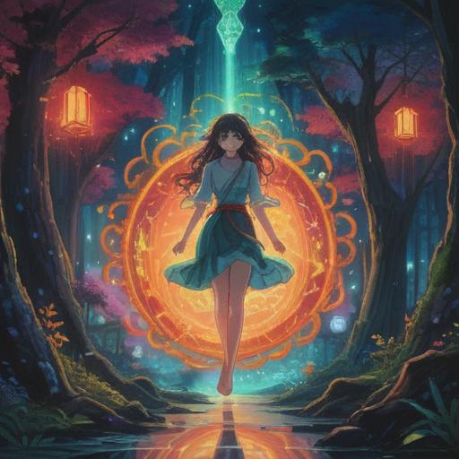 A mystical representation of spiritual signs to heed when changing careers, vibrant colors, ethereal glow, symbolic imagery, merging professional growth with spiritual awareness, the journey of self-discovery, emphasis on intuition and inner guidance, 4k