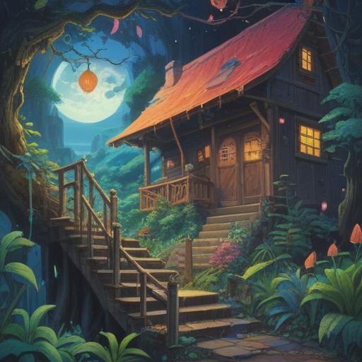 A mystical scene depicting frequent job changes as a spiritual journey, symbolic representations of personal growth and transformation, vibrant colors, ethereal elements like butterflies and light orbs, serene background with nature and pathways, introspective character contemplating choices, interconnected destinies, 4k