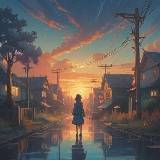 A serene and reflective scene depicting a person standing at a crossroads, symbolizing choices and transitions, soft ethereal light illuminating the path ahead, surrounded by symbolic elements representing growth and new beginnings, gentle flowing energy, peaceful atmosphere, encouraging aura of change, 4k