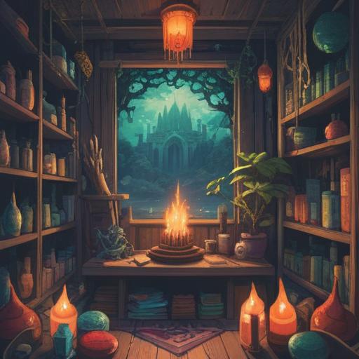 A serene spiritual scene, showcasing various spiritual items like crystals, incense, and candles, intertwined with symbols of transformation and new beginnings, warm and calming colors, a backdrop of nature with gentle sunlight filtering through trees, an inviting atmosphere, inspiring a sense of hope and renewal, 4k