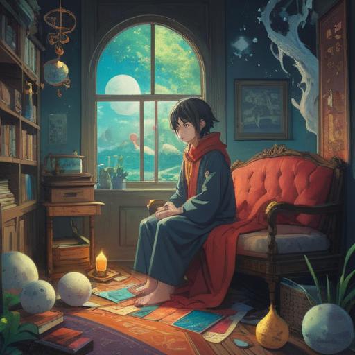 A serene illustration depicting a person reflecting on life choices, surrounded by ethereal symbols and signs from the spiritual realm, gentle light illuminating the scene, a pathway leading towards new opportunities, a symbolic butterfly representing transformation, soft pastel colors, dreamlike atmosphere, 4k