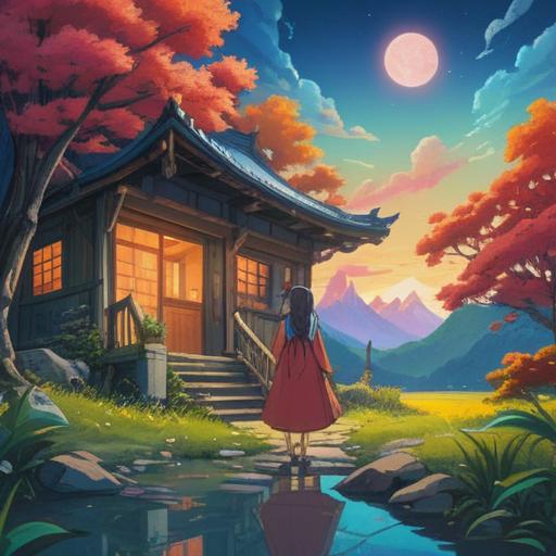 A spiritual transformation journey towards a career change, serene atmosphere, meditative figure surrounded by nature, glowing energy symbols, inspirational scenery, vibrant colors, ethereal light, harmonious balance, visual representation of personal growth, peaceful background elements, 4k