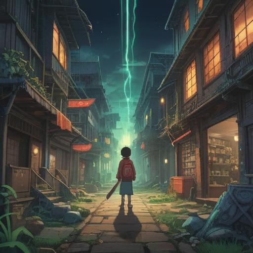 A serene and mystical scene depicting a person encountering unexpected obstacles in their job search, symbolic representations of spiritual guidance such as glowing light orbs and wise animals, a vibrant forest setting, calm expressions, ethereal colors, elements of nature intertwining with signs of progress, feeling of harmony and enlightenment, 4k