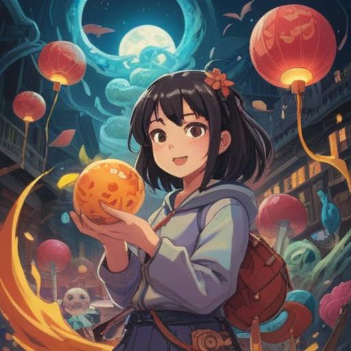 A vibrant illustration depicting a successful job change celebration, featuring a joyful character holding a lucky item, surrounded by symbols of new beginnings such as a briefcase and a shining star, colorful balloons floating in the background, a warm and cheerful atmosphere, detailed depiction of the lucky item, 4k