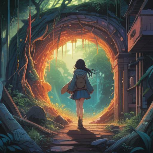 A conceptual illustration representing spiritual signs of unsuccessful job changes, symbolic imagery of obstacles and challenges, ethereal elements showcasing confusion and uncertainty, a figure contemplating their path, surrounded by mist and ghostly silhouettes, hints of intuition and guidance, deep colors, moody atmosphere, 4k