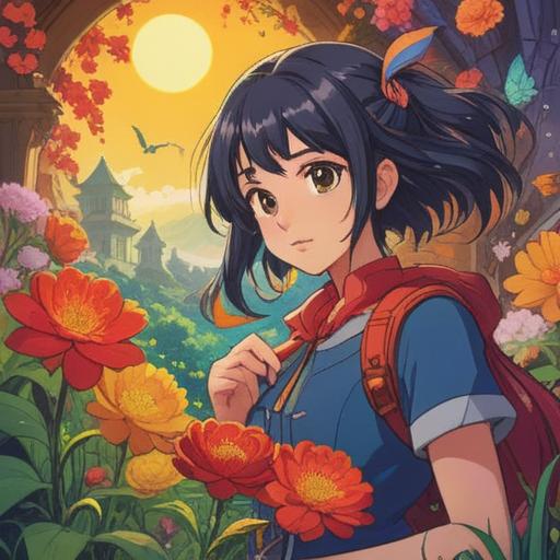 A vibrant illustration depicting a person joyfully exploring new career possibilities, surrounded by symbols of happiness and growth, such as blooming flowers and uplifting quotes, bright sunlight streaming through a window, a desk filled with inspirational books, a cozy environment that radiates positivity, detailed imagery reflecting motivation and ambition, 4k