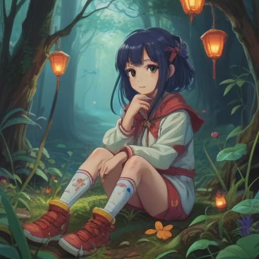 A whimsical illustration of a lucky charm for when you fall and get hurt, featuring an adorable character with a bandage on their knee, surrounded by various good luck symbols, bright and cheerful colors, playful and lively atmosphere, conveying a sense of optimism and healing, 4k