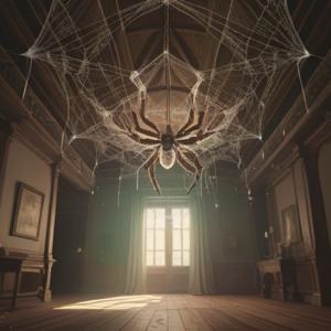 天井から蜘蛛が降りてくる時のスピリチュアルな意味を解説