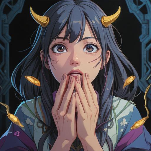 A spiritual illustration depicting the significance of cracked nails, vibrant energy emanating from the nails, mystical symbols surrounding the hands, contrasting light and dark elements, representing transformation and growth, intricate details in the nails, ethereal background, calming colors, 4k