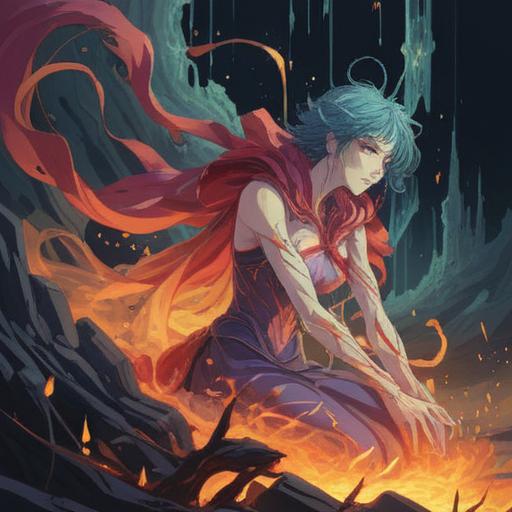 A serene illustration depicting a person experiencing pain in various body parts, ethereal aura surrounding them, symbolic representations of spiritual signs emerging from the affected areas, soft light illuminating the scene, intricate mandalas in the background, soothing colors, introspective expression, harmonious connection between body and spirit, 4k