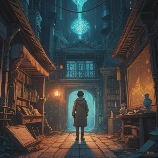 A mysterious scene depicting a person receiving a message from an unusual source, ethereal light surrounding them, symbols of spirituality and intuition, a serene atmosphere, vibrant colors representing energy and connection, mystical elements like feathers or crystals, intriguing expressions on their face, 4k