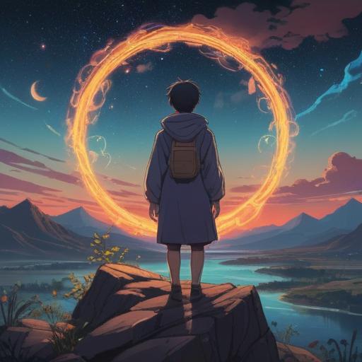 A mystical scene depicting spiritual signs when intuition feels uncertain, ethereal symbols in the air, a person in contemplation under a starry sky, glowing orbs representing guidance, a serene forest setting, gentle light breaking through the trees, a sense of wonder and introspection, 4k