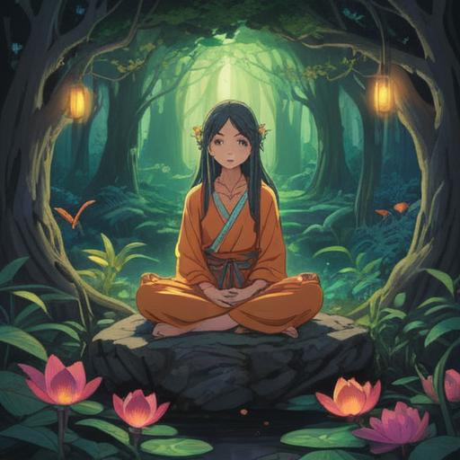 A serene moment of meditation, luminous energy surrounding a person, soft glows representing intuition, symbols of spirituality in the background, calming natural environment, vibrant colors reflecting awareness, ethereal light illuminating the scene, subtle signs like feathers or orbs, peaceful atmosphere, 4k