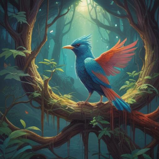 A spiritual interpretation of a deceased bird, symbolic representation of transformation and rebirth, serene environment, soft and ethereal light, surrounded by subtle spiritual symbols, peaceful nature setting, contemplative mood, 4k