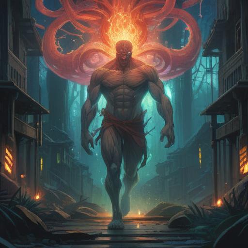 A mystical illustration depicting the iliopsoas muscle as a vibrant energy center, ethereal symbols surrounding it, soft glowing light emanating from the muscle, a serene environment filled with nature, a sense of calm and awareness, intricate details of the body structure, harmonious colors, spiritual aura, 4k