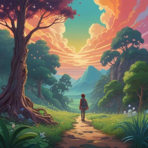 A serene illustration depicting the spiritual significance of gut health, gentle colors, ethereal landscape, a glowing human silhouette representing the gut area, surrounded by healing energies, symbols of balance and harmony, nature elements like flowing water and lush greenery, soft light illuminating the scene, tranquil atmosphere, 4k