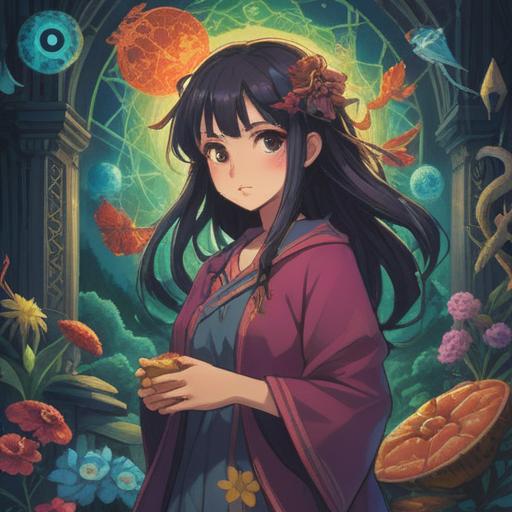 A spiritual illustration depicting the concept of order mix-ups, ethereal atmosphere, mystical symbols intertwined with everyday objects, representation of confusion and clarity, serene characters reflecting on life's unexpected twists, luminous light filtering through, tranquil color palette, 4k