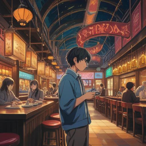 A serene illustration of a person looking at an incorrect restaurant order, surrounded by ethereal light, subtle signs appearing in the background, like glowing symbols of intuition, a gentle reminder of spiritual guidance, calm expression, soft focus, warm color palette, tranquil atmosphere, suggesting mindfulness and awareness, 4k