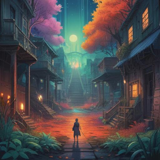 A surreal illustration depicting a once-close friendship now feeling distant, ethereal elements representing spiritual warnings, contrasting warm and cool colors, emotional expressions highlighting confusion and sadness, dreamlike atmosphere, abstract visuals symbolizing change, 4k