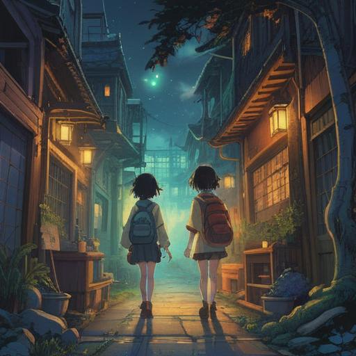 A profound illustration capturing a sense of unease among close friends, hidden spiritual significance, ethereal shadows, contrasting emotions, serene yet discordant atmosphere, symbolic elements representing friendship and intuition, vibrant colors with a touch of melancholy, dreamlike scenery, 4k