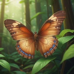 茶色の蝶によるスピリチュアルな意味を解説