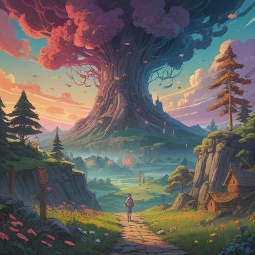 A mystical illustration depicting the concept of spiritual signs to be cautious of while experiencing hallucinations, ethereal symbols floating in a dreamlike landscape, vibrant colors representing different emotions, a serene figure observing the signs with intrigue, elements of nature intertwined with magical occurrences, surreal and enchanting atmosphere, 4k