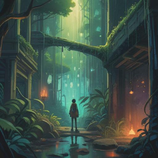 A serene and introspective illustration, a person reflecting on a past embarrassing experience, soft ethereal light surrounding them, symbols of growth and enlightenment emerging around, a gentle transition between past and present, a tranquil landscape in the background, warm and calming colors, artistic representation of spiritual awakening, 4k