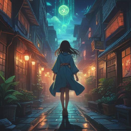 A mysterious figure resembling a familiar acquaintance, ethereal aura surrounding them, subtle glowing symbols in the air, soft ambient light creating an enigmatic atmosphere, conveying a sense of caution, spiritual elements evoking a connection to inner wisdom, lush forest background, contrasting light and shadow, detailed expressions reflecting intrigue and apprehension, 4k