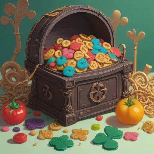 A vibrant still life composition, featuring a collection of lucky charms and items, such as a four-leaf clover, a horseshoe, a lucky coin, a small bell, and a bracelet, all arranged on a wooden table, warm sunlight streaming through a window, creating an inviting atmosphere, emphasizing good fortune and friendship, 4k