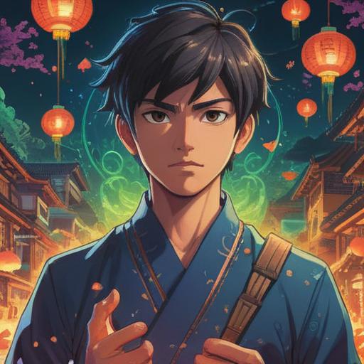 A handsome man radiating positive spiritual energy, surrounded by ethereal light, symbols of good fortune and harmony, serene expression on his face, nature elements like trees and flowers in the background, a sense of peace and positivity, vibrant colors, uplifting atmosphere, 4k