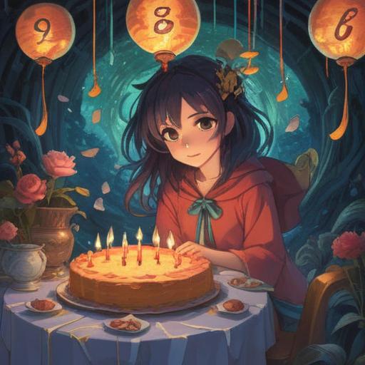 A serene illustration depicting the spiritual significance of birthday numbers, ethereal elements surrounding the numbers, vibrant energy emanating from each digit, harmonious blend of colors symbolizing different life paths, celestial motifs like stars and planets, thoughtful character meditating in a tranquil setting, 4k