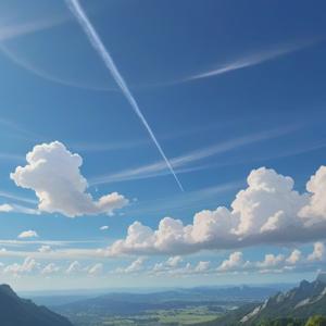 短い飛行機雲が示すスピリチュアルな意味を解説