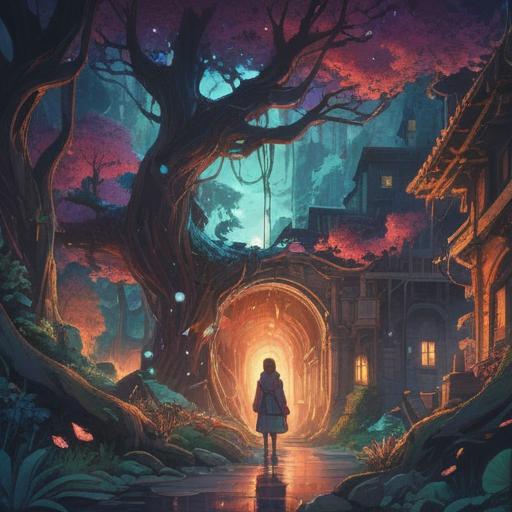 A captivating surreal illustration, ethereal colors, mystical atmosphere, abstract representations of confusion and search, hints of spiritual symbols, floating objects in a dreamlike setting, a figure looking lost amidst a swirl of light, intricate details, 4k