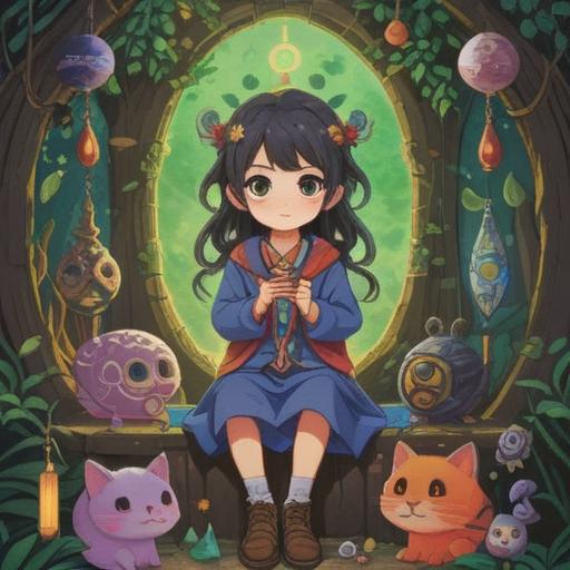 A whimsical illustration of a lucky charm, featuring a small, intricately designed talisman with symbols of protection, surrounded by a calming aura, soft light illuminating the charm, contrasting a chaotic background symbolizing distrust, vibrant colors, serene atmosphere, inviting feeling of safety, 4k