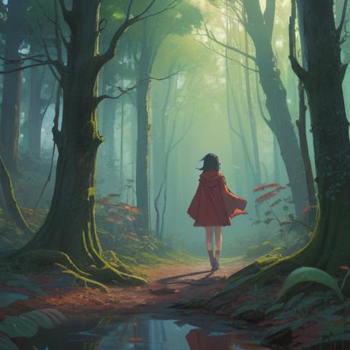 A solitary figure standing in a misty forest, ethereal light filtering through the trees, a sense of unease in the air, symbols of isolation subtly integrated into the surroundings, a deep connection to spiritual realms, gentle winds rustling leaves, vibrant yet muted colors, hints of mystical presence, capturing the essence of needing space, 4k