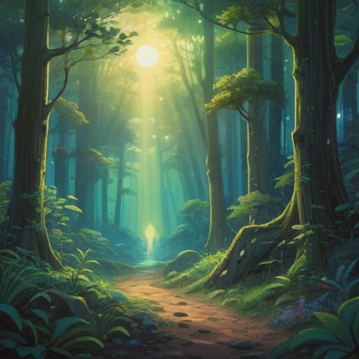 A serene and mystical scene illustrating spiritual signs of being loved, gentle light beams casting through a lush forest, ethereal glow around fluttering butterflies, symbolic heart shapes formed by floating leaves, a tranquil figure meditating on a stone, soft whispers of wind carrying messages, vibrant colors reflecting positivity and connection, dreaming vibes, detailed nature elements, 4k