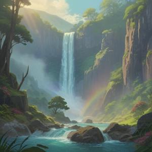 滝と虹のスピリチュアルな意味の解説