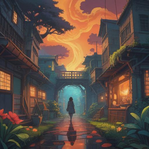 A serene and introspective scene depicting the connection between colon-related diseases and spiritual growth, soft light illuminating a calming environment, a person meditating peacefully among nature, symbolic representations of healing and enlightenment, gentle colors reflecting hope and renewal, harmonious balance of body and spirit, 4k