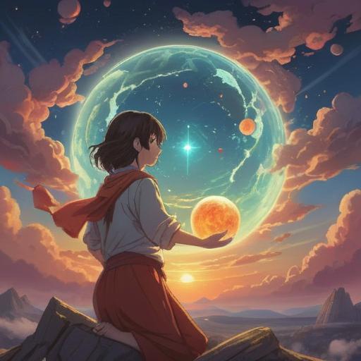 A serene illustration of a significant day, warmth radiating from a glowing orb, ethereal light shining through soft clouds, a figure meditating in a peaceful setting, nature surrounding with vibrant flowers and gentle trees, symbols of guidance and prosperity floating around, uplifting atmosphere, spiritual energy emanating, harmonious colors, 4k