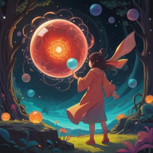 A symbolic illustration depicting the spiritual meaning of getting a fever during important moments, vibrant colors, ethereal background with glowing orbs, a figure in a contemplative pose surrounded by swirling energy, contrasting emotions of anxiety and clarity, dreamlike atmosphere, 4k