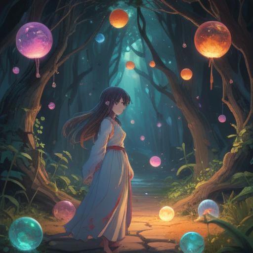A serene and ethereal scene depicting a glowing, translucent figure symbolizing a spiritual presence, surrounded by soft, floating orbs of light, a peaceful landscape with vibrant flowers and gentle streams, a warm sunset sky in the background, conveying a sense of hope and guidance, 4k