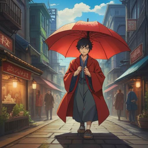 A serene illustration of Daikokuten bringing spiritual good omens, traditional Japanese setting, rich colors, intricate details of the god's attire and symbols of prosperity, surrounded by rice bags and gold, tranquil atmosphere, harmonious natural elements, inviting presence, 4k