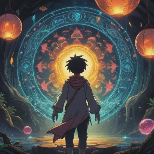 A mystical scene depicting a radiant crystal surrounded by vibrant light, ethereal energy swirling around it, a diverse group of characters reaching out toward the crystal, expressions of determination and hope on their faces, a dark and oppressive background signifying despair, contrasting with the crystal's brilliance, lush greenery emerging as a symbol of hope, fantasy art style, highly detailed, luminous effects, 4k