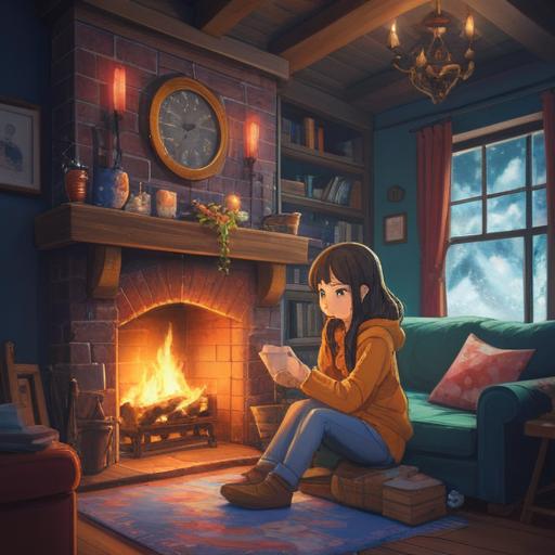 Heartwarming tips for enjoying winter, cozy indoor scenes, friends gathered around a fireplace, sipping hot cocoa, warm blankets and soft lighting, snow falling outside the window, festive decorations, laughter and joy, 4k