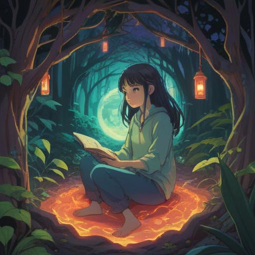 A serene illustration depicting a person sitting in a peaceful environment, surrounded by gentle light, subtle auras around their body, symbols representing energy flow and balance, whispers of nature, a sense of introspection and self-awareness, ethereal elements signifying spiritual guidance, calming colors, 4k