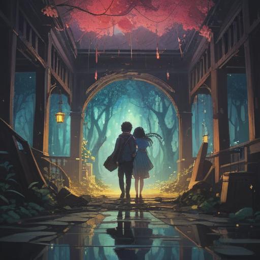 A serene and ethereal illustration, two silhouettes connecting in a harmonious embrace, subtle glowing energies surrounding them, visible spiritual signs in the background, soft light illuminating their bond, tranquil colors blending seamlessly, illustrating spiritual compatibility, mystical symbols floating gently around, a peaceful and introspective atmosphere, 4k